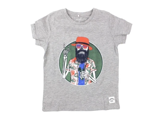 Name It t-shirt grey melange print